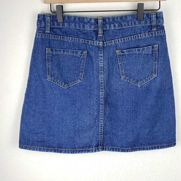Heritage Palmer denim button front mini skirt - Picture 5 of 6